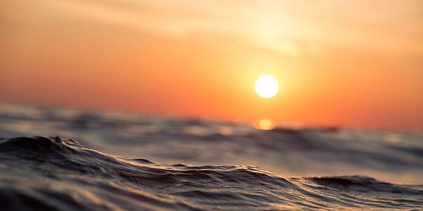 sunset at sea